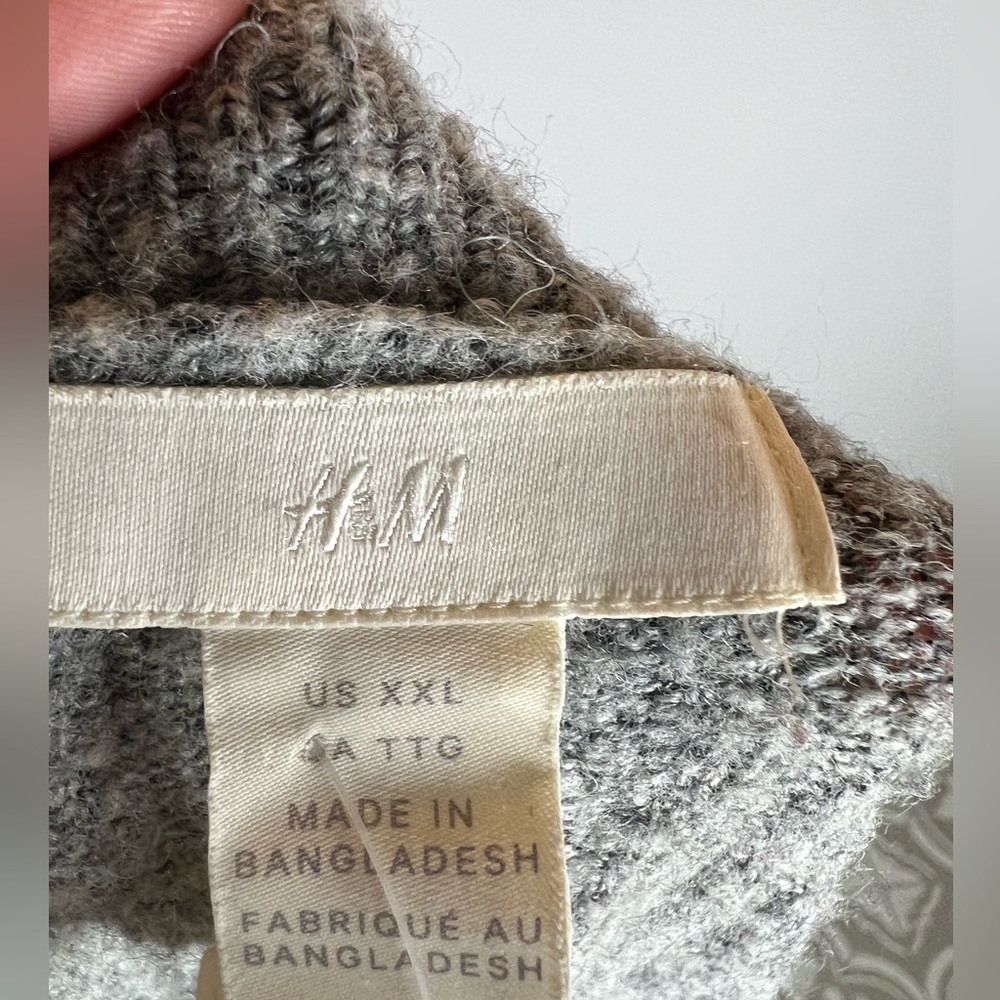 H&M Gray Button-Up Cardigan Sweater - Picture 3 of 6